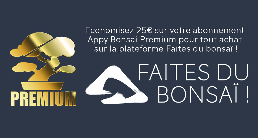 Save €25 with Faites du Bonsaï for any training purchase